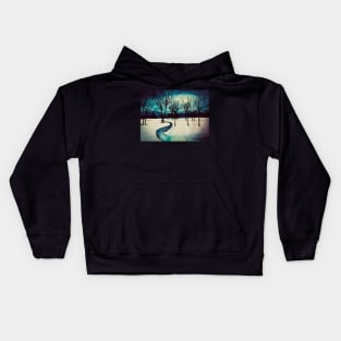 Winter Night No. 4 Kids Hoodie